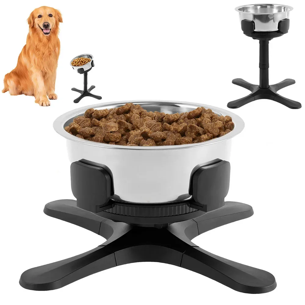 Adjustable Elevated Dog Bowls Stand Plastic Tiltable Pet Neck Protection Feeding Stand with Stainless Steel Bowls Pet Supplies
Adjustable Elevated Dog Bowls Stand Plastic Tiltable Pet Neck Protection Feeding Stand with Stainless Steel Bowls Pet Supplies