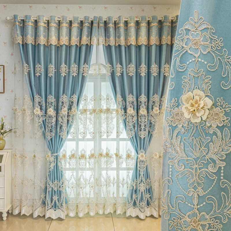European High-end Embroidered Blackout Finished Product Living Room Bedroom Balcony Double-layer Gauze Integrated New Style
European High-end Embroidered Blackout Finished Product Living Room Bedroom Balcony Double-layer Gauze Integrated New Style