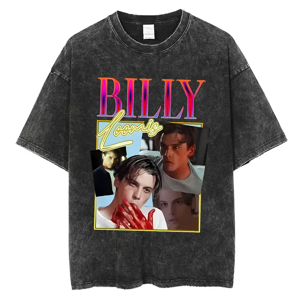 Washed Vintage 90s Horror Movie Scream T-shirt Billy Loomis Graphic T-shirts Men Women Rock Gothic T Shirts Oversized Streetwear
Washed Vintage 90s Horror Movie Scream T-shirt Billy Loomis Graphic T-shirts Men Women Rock Gothic T Shirts Oversized Streetwear