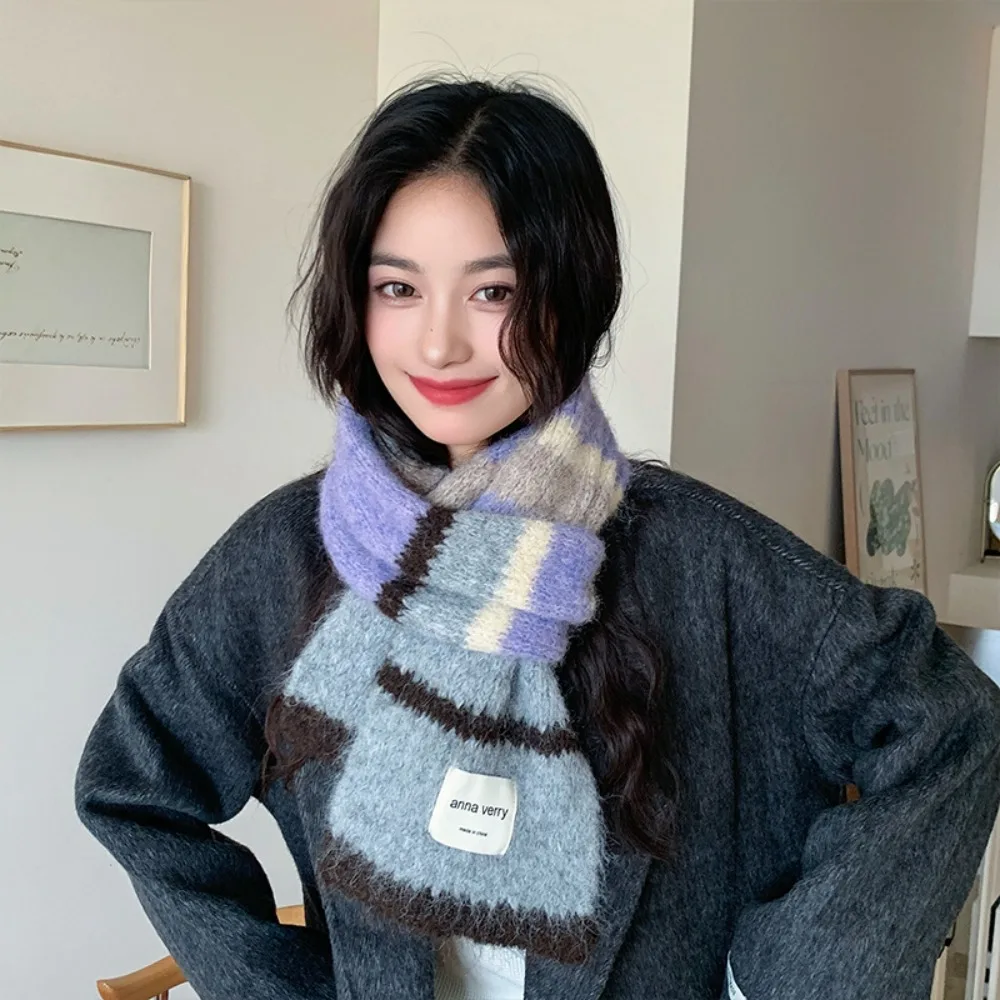 Korean Style Multicolor Cashmere Shawl Windproof Colorful Knitted Stripe Scarf Neckerchief Thickened Women Winter Scarves Female
Korean Style Multicolor Cashmere Shawl Windproof Colorful Knitted Stripe Scarf Neckerchief Thickened Women Winter Scarves Female