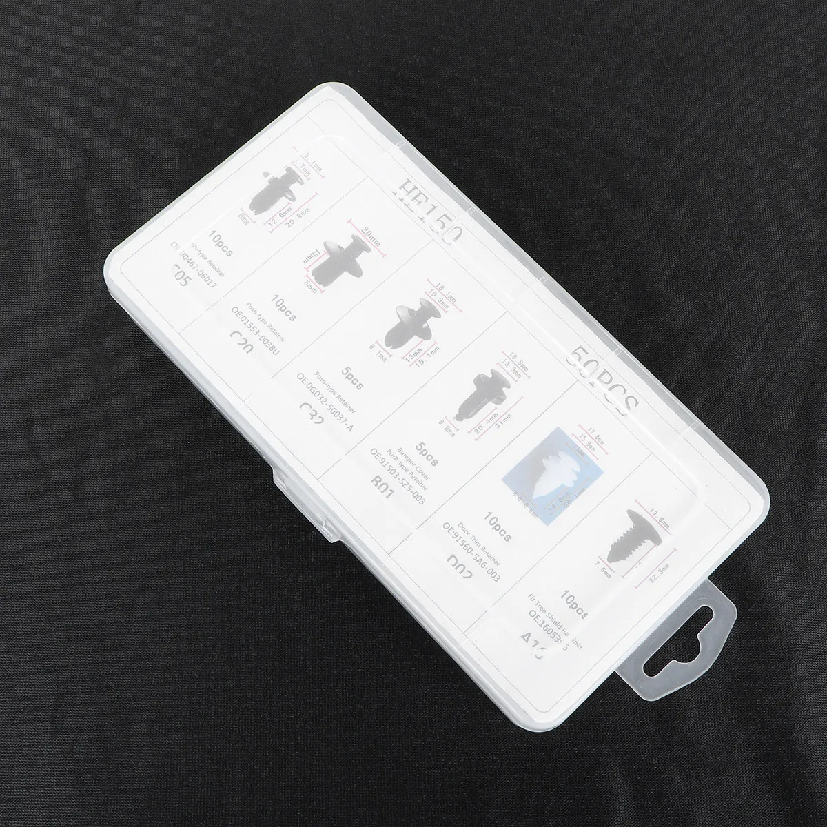 50Pcs Car Mudguard Rivet Fastener Push Pin Strong Retainer Clip Easy to Use for Bumper Mudguard Fixing Push Pin
50Pcs Car Mudguard Rivet Fastener Push Pin Strong Retainer Clip Easy to Use for Bumper Mudguard Fixing Push Pin