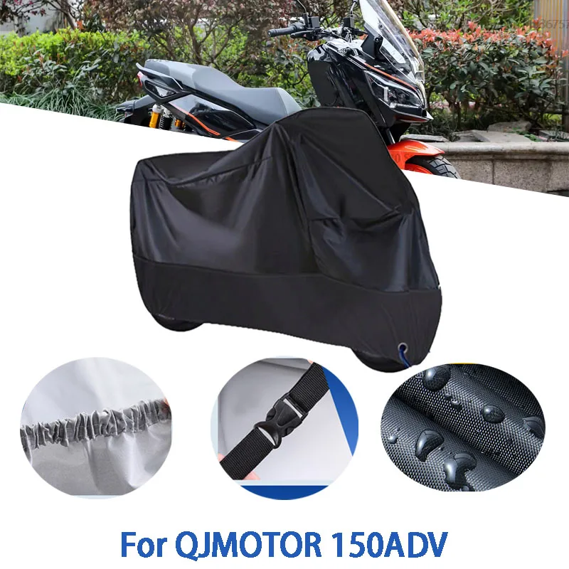 Полный чехол для мотоцикла QJMOTOR 150ADV, автомобильный уличный солнцезащитный чехол от пыли и ушей, утолщенный оксфордский чехол, аксессуары
Полный чехол для мотоцикла QJMOTOR 150ADV, автомобильный уличный солнцезащитный чехол от пыли и ушей, утолщенный оксфордский чехол, аксессуары