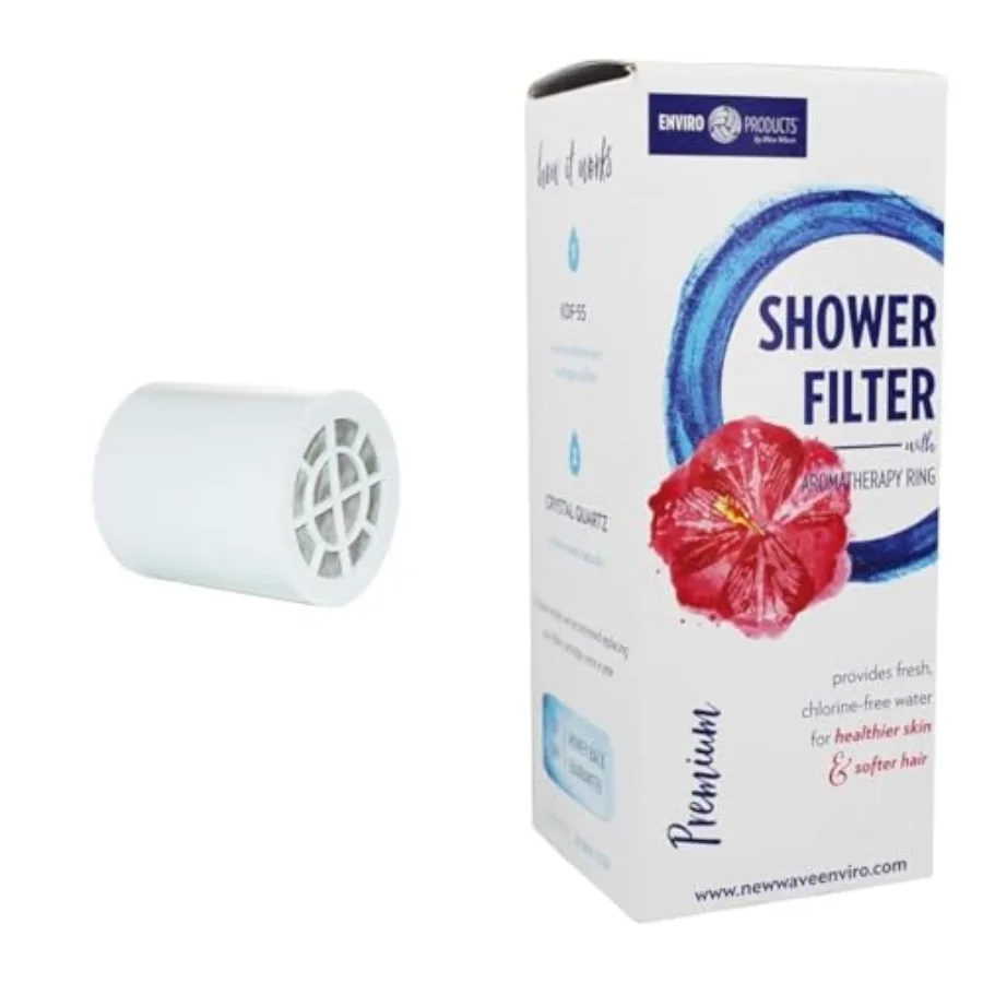 Shower Filter System with Replacement Cartridge and Aromatherapy Ring
Shower Filter System with Replacement Cartridge and Aromatherapy Ring