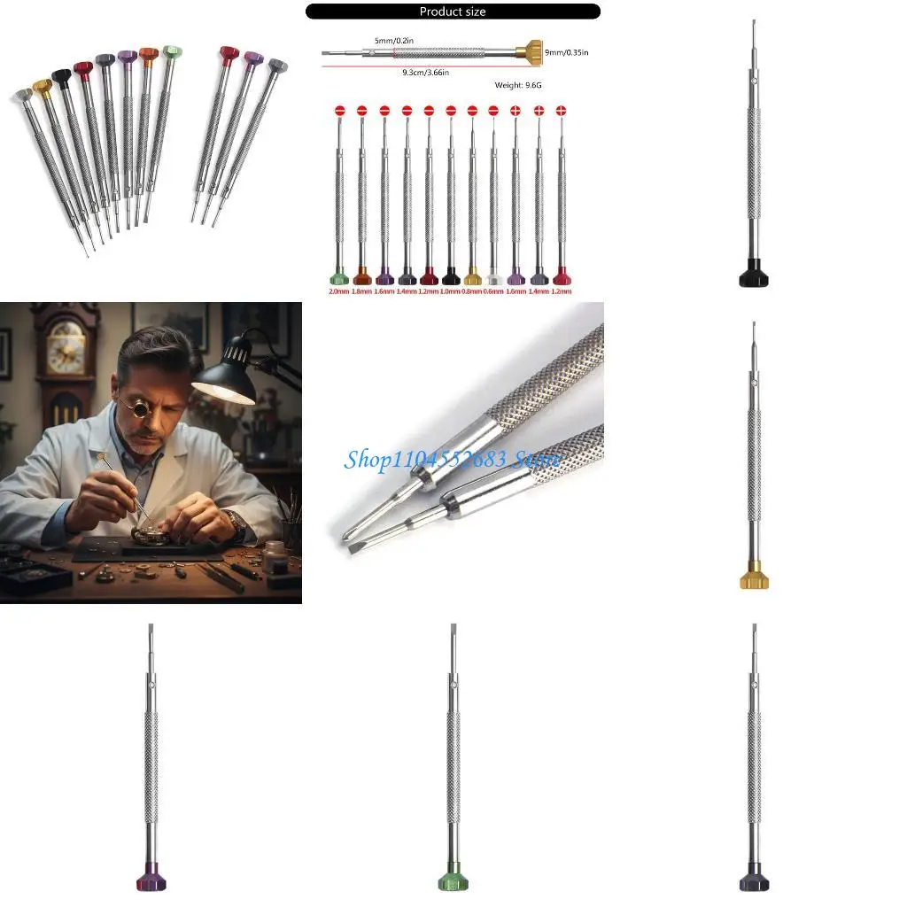 Y6GD Accuracy Mini Screwdriver Set Tool Steel Blade Comfortable Grip For Clock Repair Tasks
Y6GD Accuracy Mini Screwdriver Set Tool Steel Blade Comfortable Grip For Clock Repair Tasks