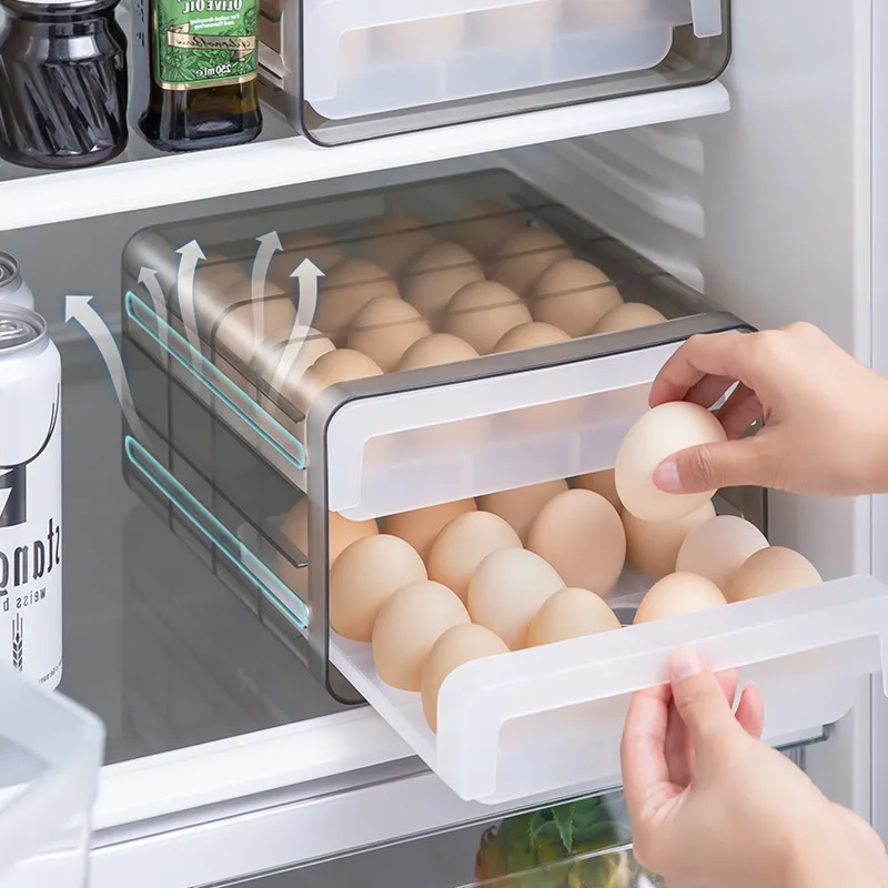 Large Capacity Egg Holder For Refrigerator Egg Fresh Storage Box For Fridge Egg Clear Plastic Storage Container Organizer Bin
Large Capacity Egg Holder For Refrigerator Egg Fresh Storage Box For Fridge Egg Clear Plastic Storage Container Organizer Bin