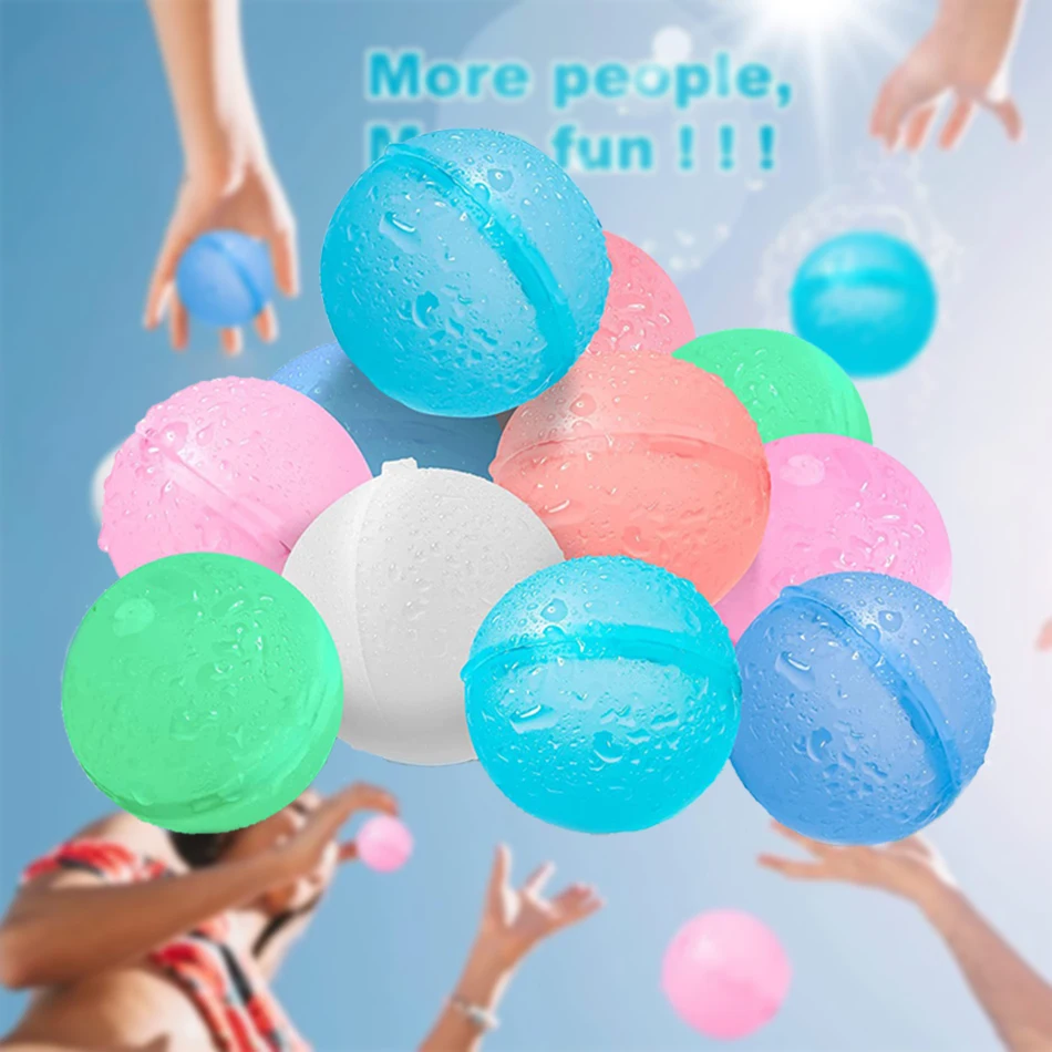 Reusable Water Balloons Magnetic Quick Fill Water Balloon Refillable Self Sealing Water Bomb Splash Balls for Kids Swimming Pool
Reusable Water Balloons Magnetic Quick Fill Water Balloon Refillable Self Sealing Water Bomb Splash Balls for Kids Swimming Pool