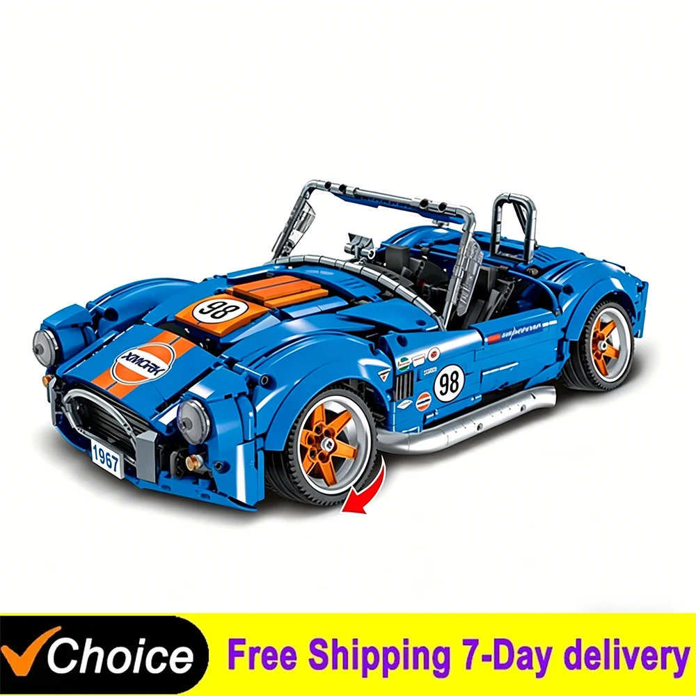 1816Pcs Technical Shelby 260 Cobra CSX2000 Super Racing Car Building Blocks Low Lying Car Bricks Toys For Kids Gifts Boys
1816Pcs Technical Shelby 260 Cobra CSX2000 Super Racing Car Building Blocks Low Lying Car Bricks Toys For Kids Gifts Boys
