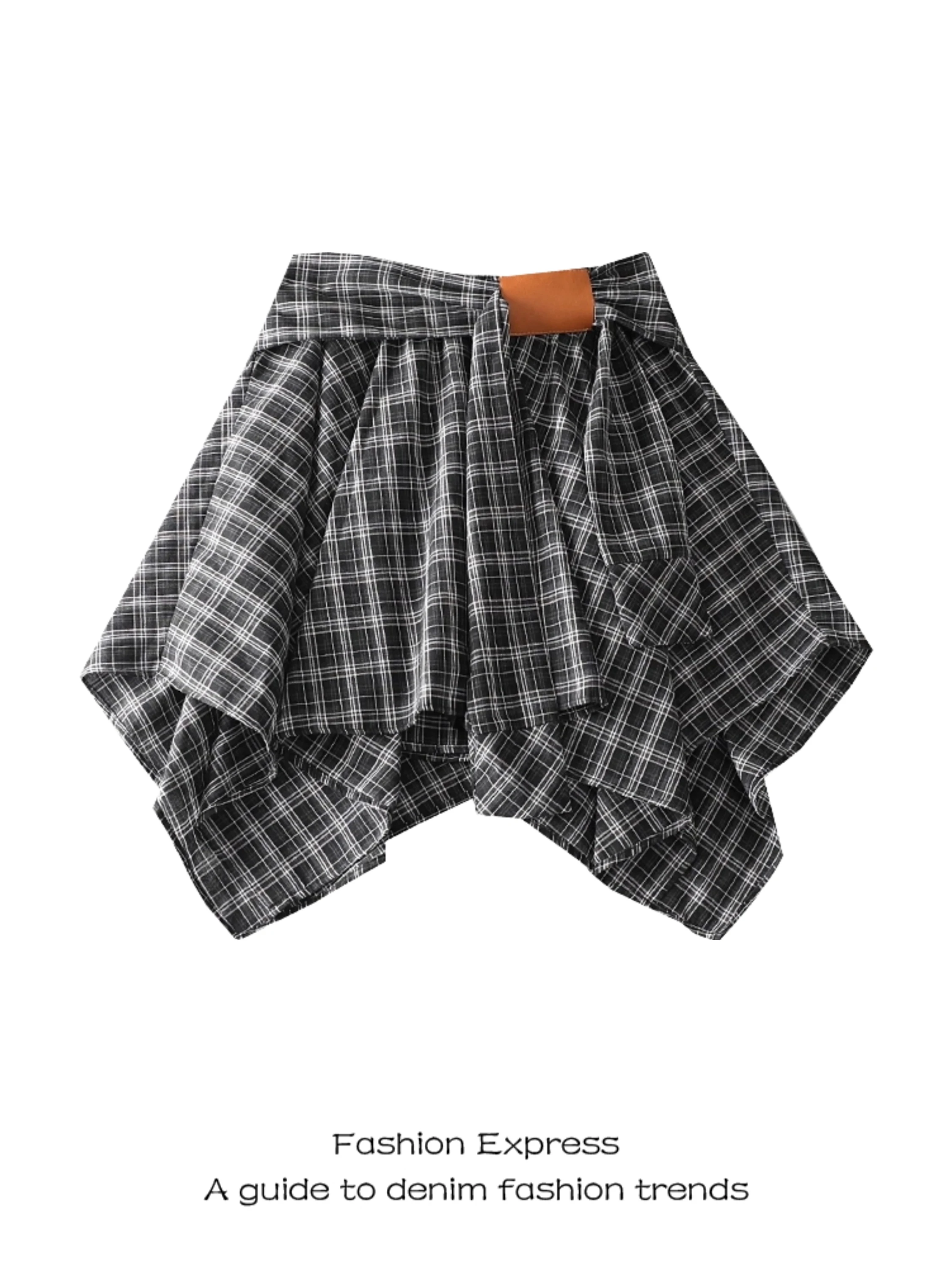 Tartan Skirt Women's Summer 2025 High Waist A-Line Skirt with Belt Sexy Girl Street Sle Wrap around Skirt Asymmetrical
Tartan Skirt Women's Summer 2025 High Waist A-Line Skirt with Belt Sexy Girl Street Sle Wrap around Skirt Asymmetrical