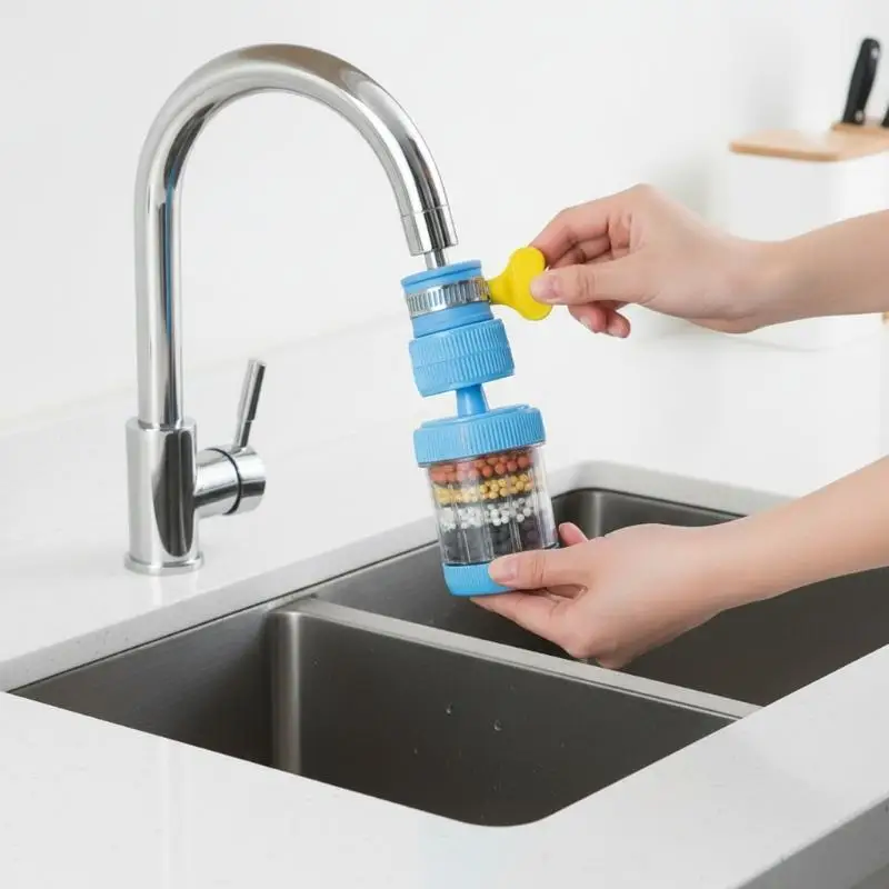 360 Degree Rotatable Faucet Water Filter Universal Interface Anti Splash Water Purifier For Kitchen Bathroom Faucet Mini Tap
360 Degree Rotatable Faucet Water Filter Universal Interface Anti Splash Water Purifier For Kitchen Bathroom Faucet Mini Tap
