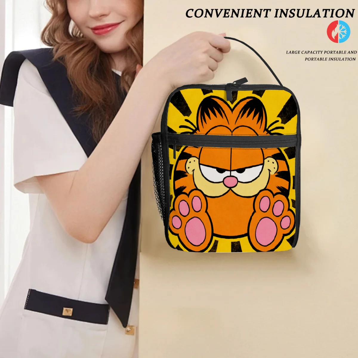 Cute Garfield Insulated Lunch Bag Portable Thermal Cooler Tote for Work School Picnic
Cute Garfield Insulated Lunch Bag Portable Thermal Cooler Tote for Work School Picnic