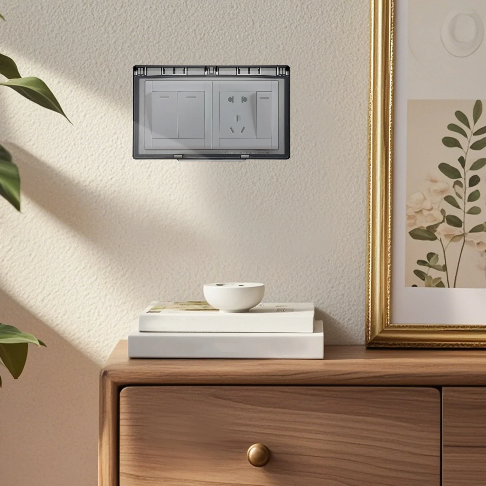 2pcs Waterproof Outlet Cover Double Positions Ultra Thin 110 Degree Opening Angle For Bathroom Kitchen Plug Receptacle Protector
2pcs Waterproof Outlet Cover Double Positions Ultra Thin 110 Degree Opening Angle For Bathroom Kitchen Plug Receptacle Protector