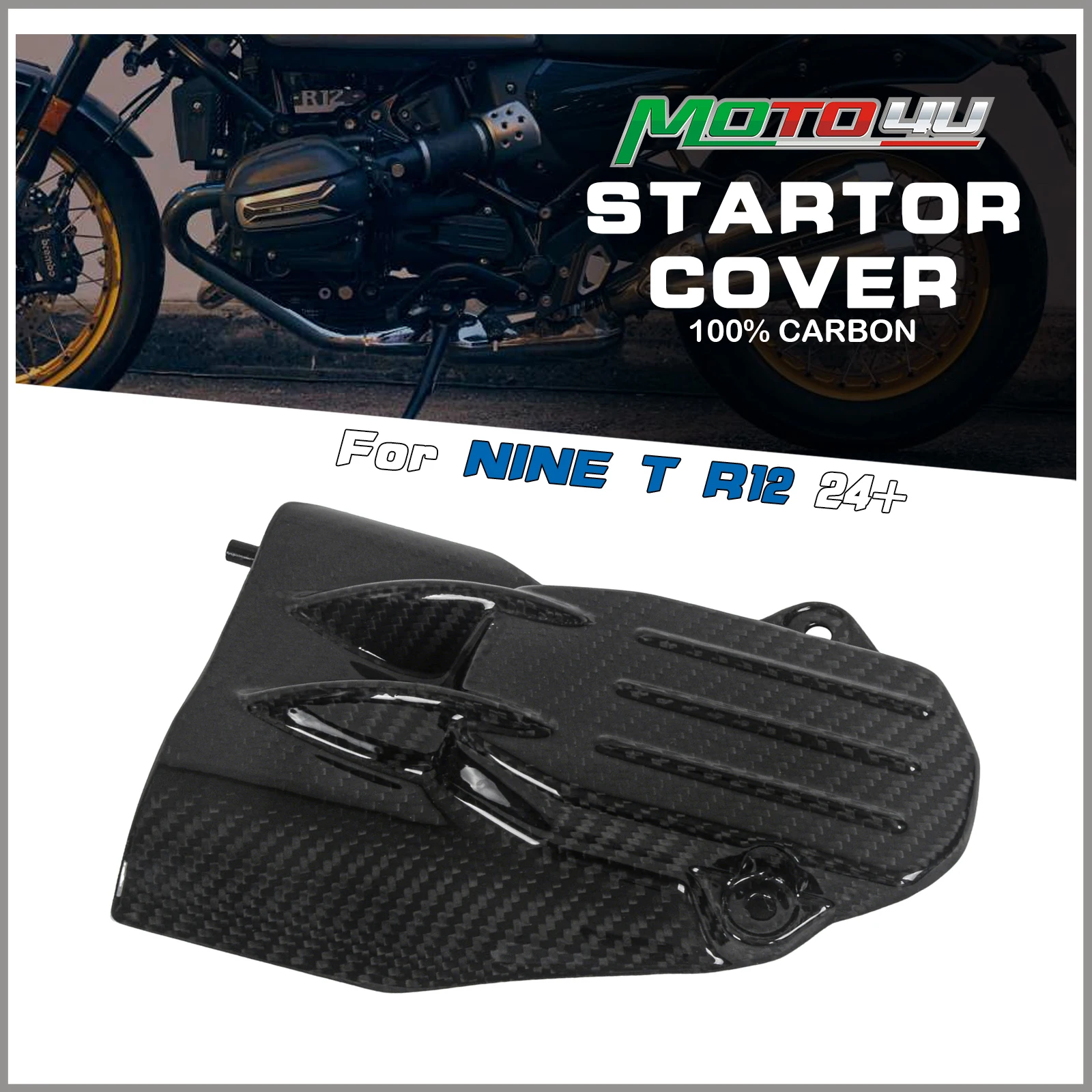 For BMW R12 Nine T 9t 2024 2025 100% Carbon Fibre Starter Cover Motorcycle Starter Protective Covers
For BMW R12 Nine T 9t 2024 2025 100% Carbon Fibre Starter Cover Motorcycle Starter Protective Covers