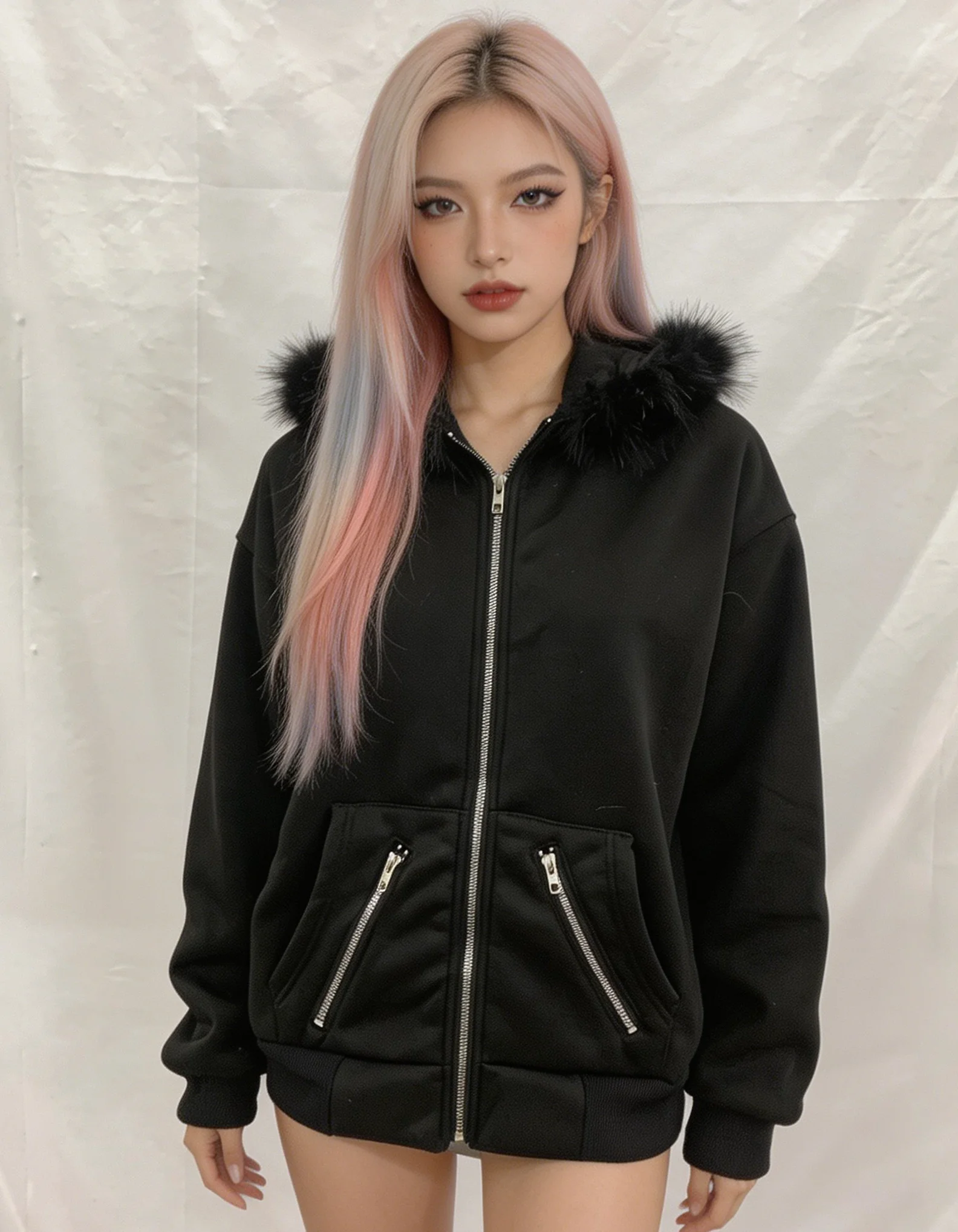 Dark Style Street Fashion Wear Personality Design Spice Girl Sweater Collar Cardigan Hoodie
Dark Style Street Fashion Wear Personality Design Spice Girl Sweater Collar Cardigan Hoodie