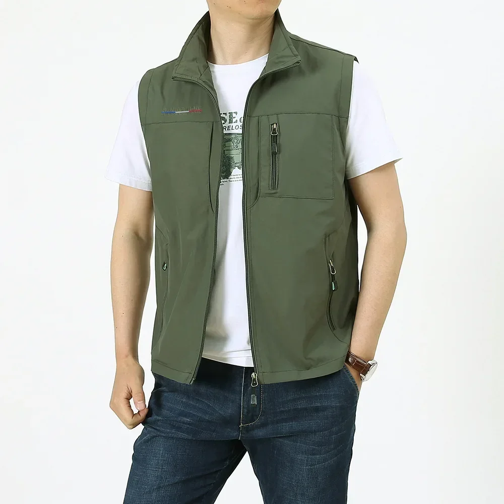 Men's Outdoor Summer Work Vest Spring Multi-pockets Tactical Waistcoat Large Size M-6XL Man Hiking Fishing Sleeveless Jackets
Men's Outdoor Summer Work Vest Spring Multi-pockets Tactical Waistcoat Large Size M-6XL Man Hiking Fishing Sleeveless Jackets