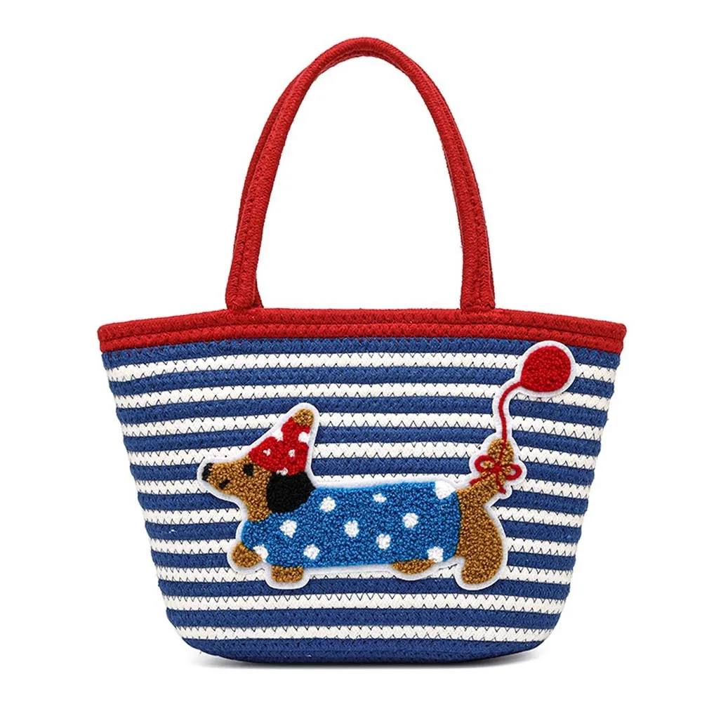 Large Capacity Dachshund Stripe Woven Tote Lightweight Polyester Dopamine Basket Bag Contrast Color Underarm Pouch
Large Capacity Dachshund Stripe Woven Tote Lightweight Polyester Dopamine Basket Bag Contrast Color Underarm Pouch