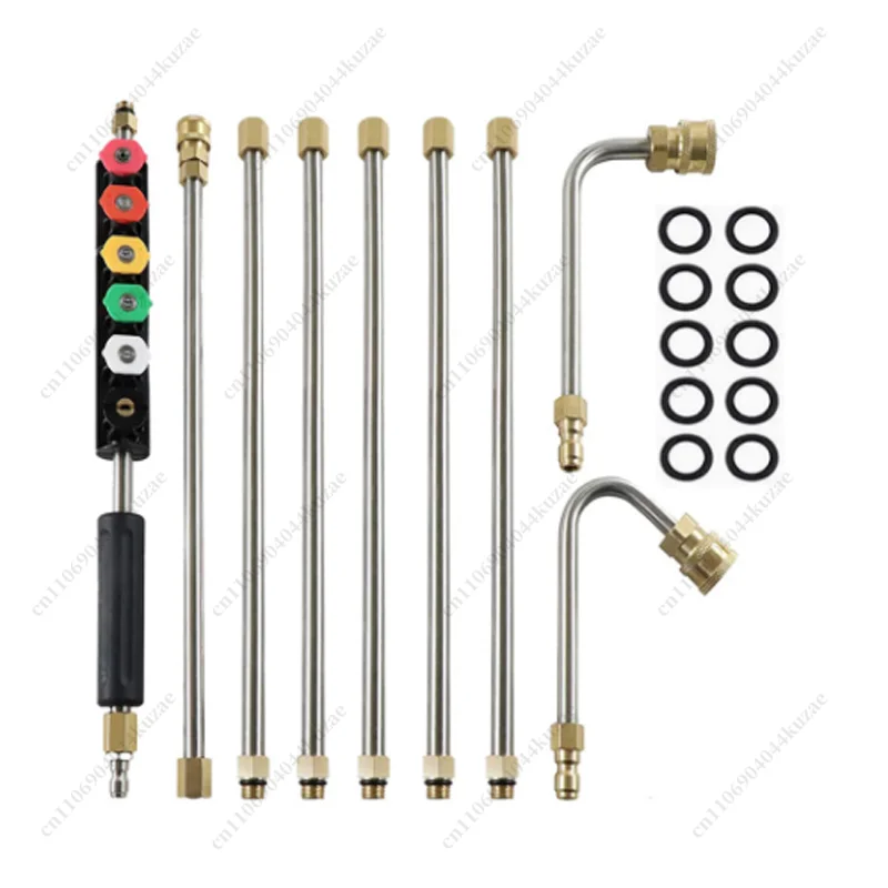 9-pack Telescopic Pressure Washer Extension Rod Kit with Replacement Gun and Nozzles for Gutter & Window Washing
9-pack Telescopic Pressure Washer Extension Rod Kit with Replacement Gun and Nozzles for Gutter & Window Washing
