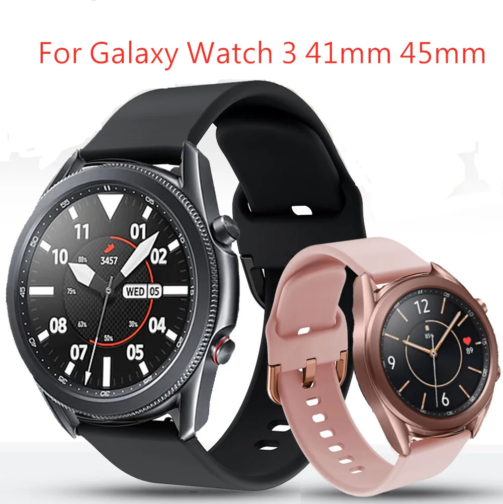 For Samsung Galaxy Watch 3 41mm 45mm Smart Watch 20mm Watch Strap Silicone Wristbands ремешок 22mm Sports Watch Band Bracelet
For Samsung Galaxy Watch 3 41mm 45mm Smart Watch 20mm Watch Strap Silicone Wristbands ремешок 22mm Sports Watch Band Bracelet