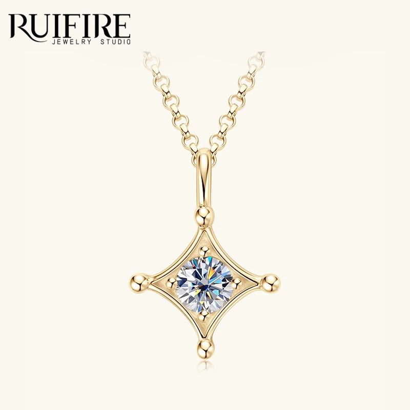 RUIFIRE Star Moissanite Pendant Necklace 14K Gold Plated S925 Sterling Silver Chain Necklaces Women Daily Wear Jewelry Gift GRA
RUIFIRE Star Moissanite Pendant Necklace 14K Gold Plated S925 Sterling Silver Chain Necklaces Women Daily Wear Jewelry Gift GRA