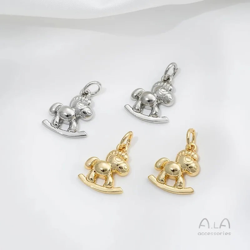 14K Real Gold Plated Copper Cute Cartoon Trojan Horse Pendant, Color Retention Charms for DIY Handmade Bracelet Jewelry Making S
14K Real Gold Plated Copper Cute Cartoon Trojan Horse Pendant, Color Retention Charms for DIY Handmade Bracelet Jewelry Making S