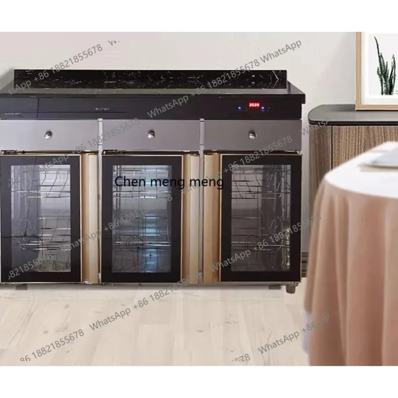 Vertical teacup three doors large capacity stainless steel commercial tea set disinfection cabinet
Vertical teacup three doors large capacity stainless steel commercial tea set disinfection cabinet