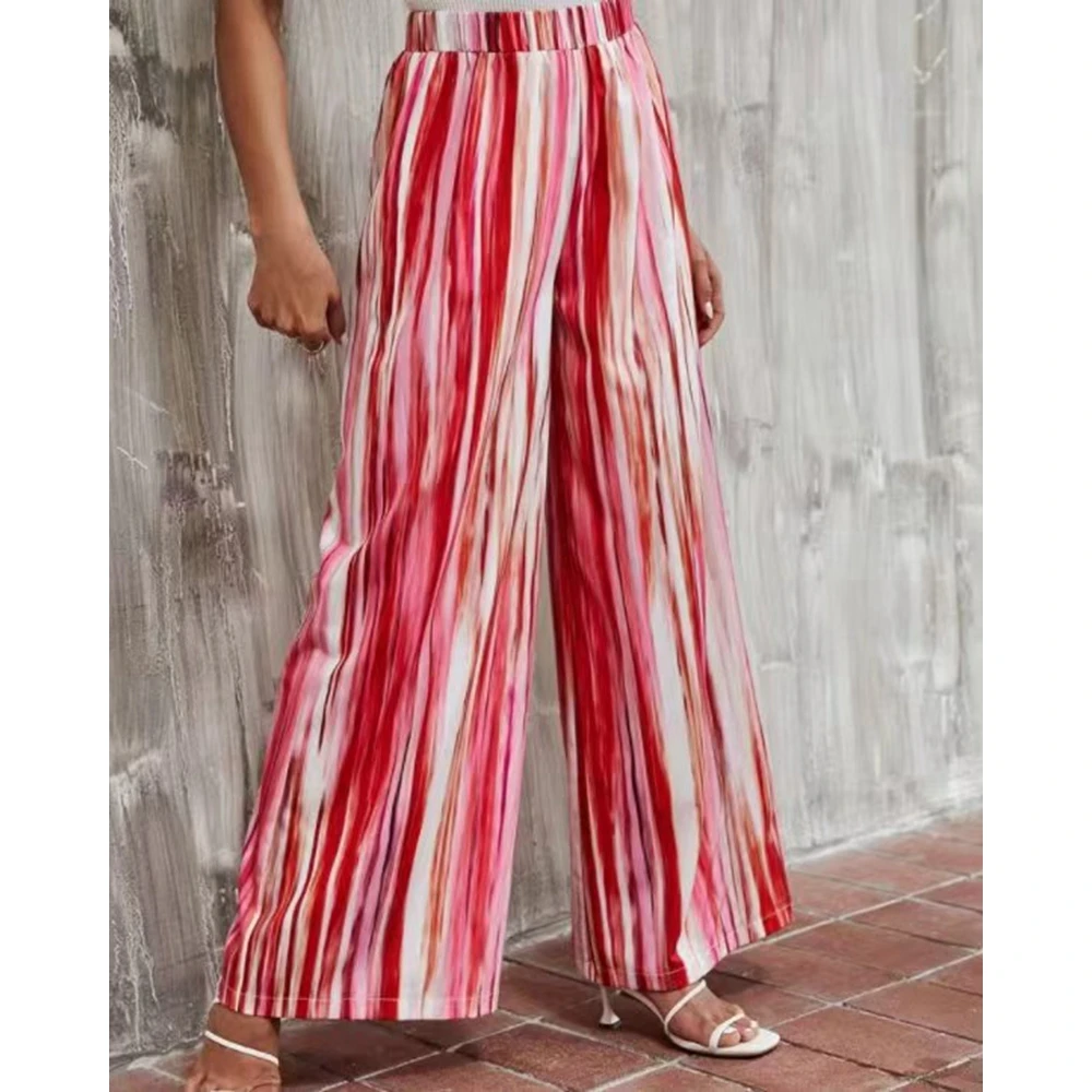 2023 Women Korean Style Striped Print Tie Dye Straight Wide Leg Pants Casual Female High Waist Pants Long Trouses Y2K Clothing
2023 Women Korean Style Striped Print Tie Dye Straight Wide Leg Pants Casual Female High Waist Pants Long Trouses Y2K Clothing