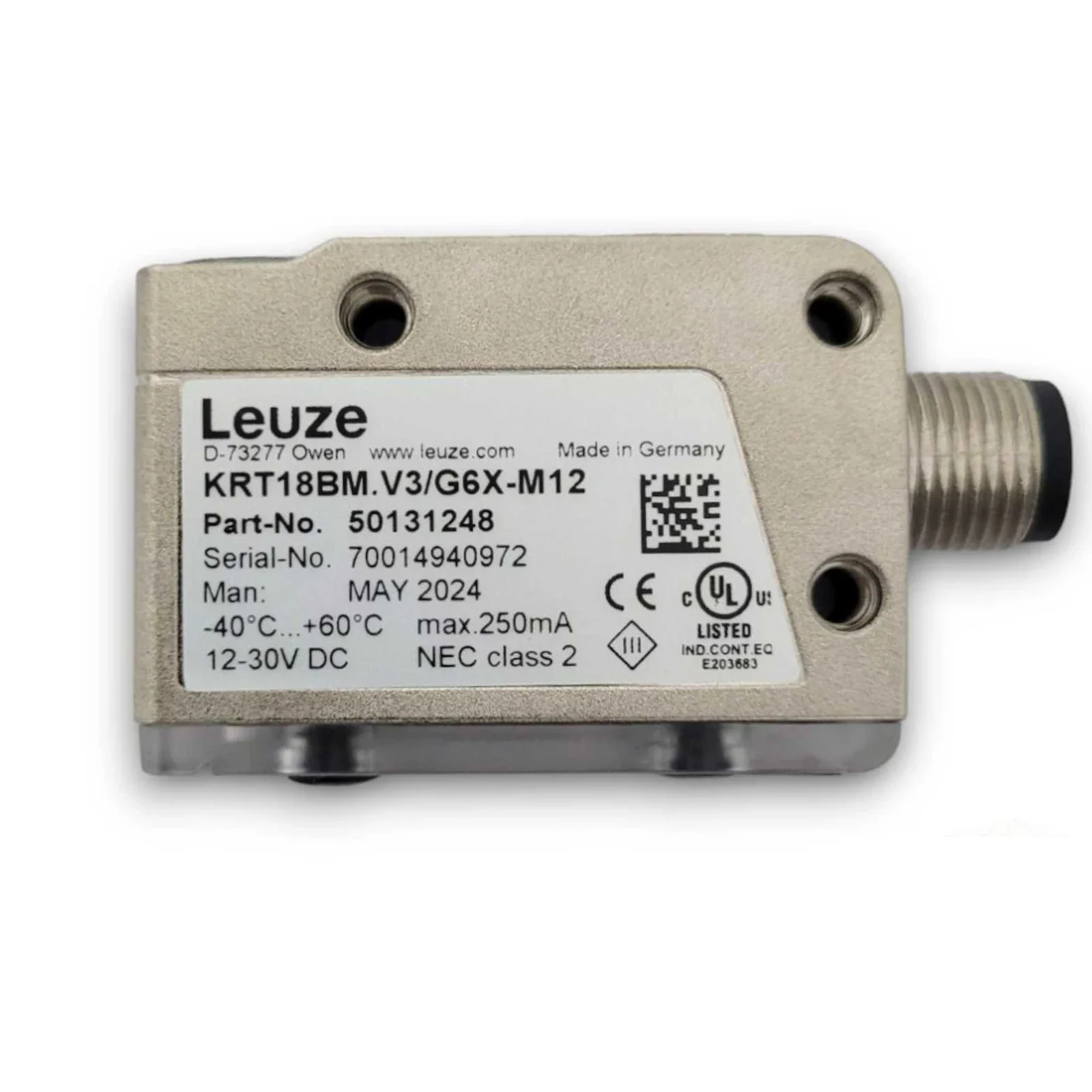 2026 New Original LEUZE Optical Sensors KRT18BM.V3/G6X-M12 Color Mark Sensor in Stock
2026 New Original LEUZE Optical Sensors KRT18BM.V3/G6X-M12 Color Mark Sensor in Stock