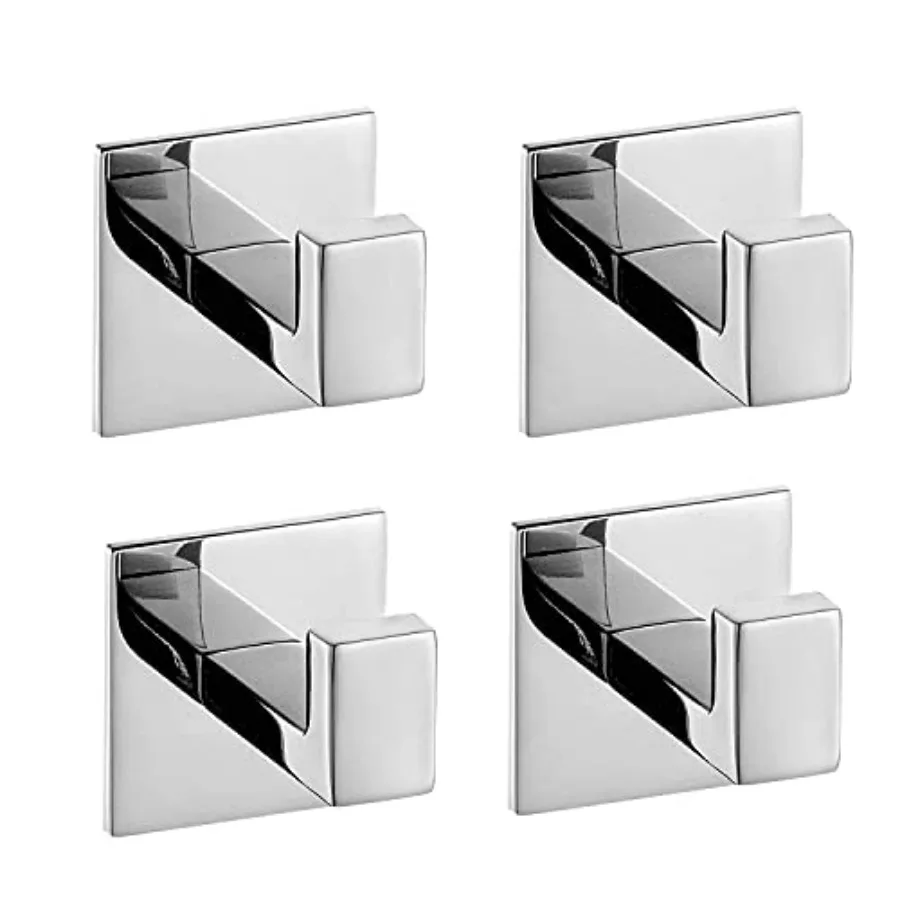 Self Adhesive 304 Stainless Steel Bathroom Square Towel Hook Chrome Finish Coat hat Door Hook Hanger Bathroom Accessories, No S
Self Adhesive 304 Stainless Steel Bathroom Square Towel Hook Chrome Finish Coat hat Door Hook Hanger Bathroom Accessories, No S
