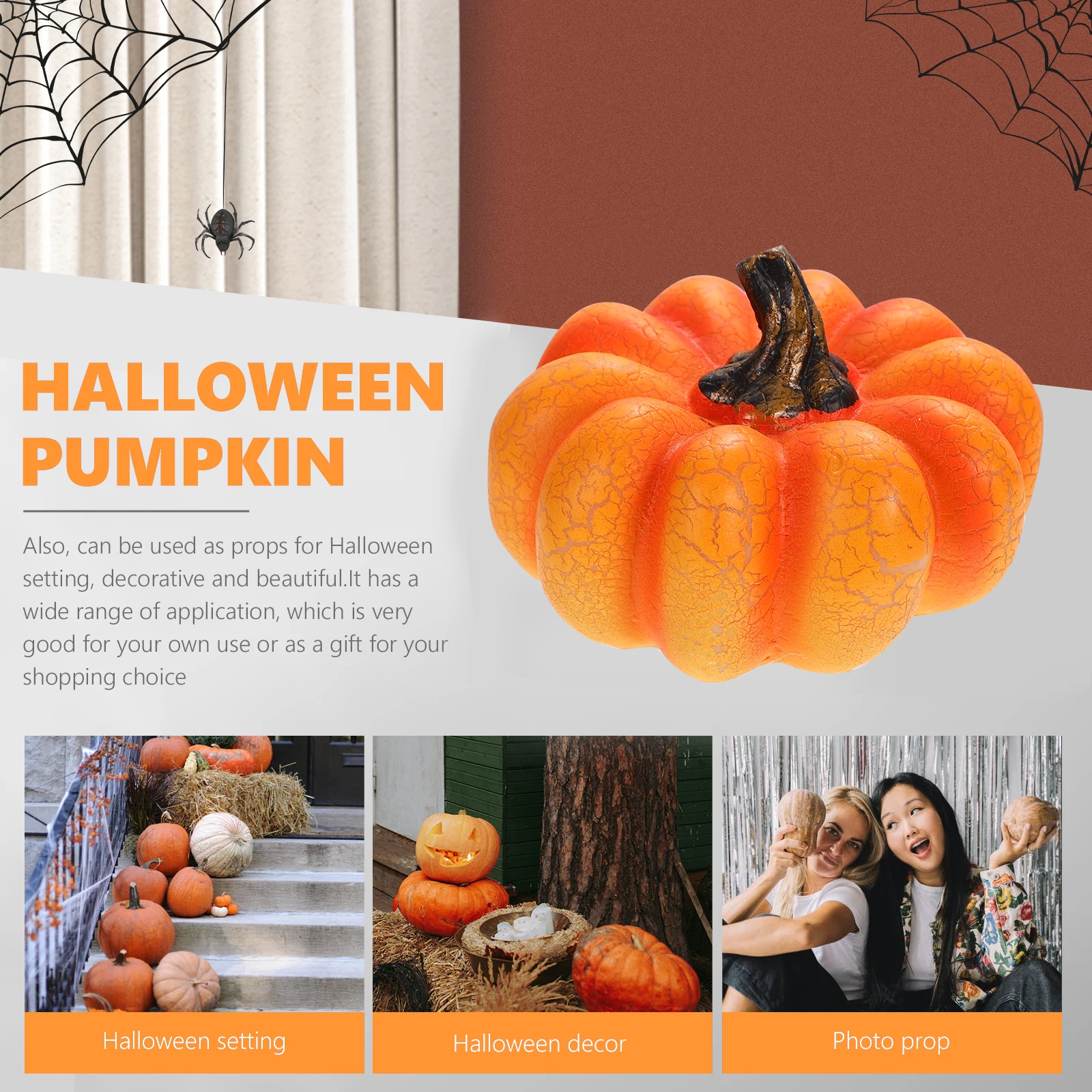 LED Pumpkin Artificial Light Warm Color Halloween Party Bedroom Living Resin Lamp Study Led Pumpkin Lamp Decor
LED Pumpkin Artificial Light Warm Color Halloween Party Bedroom Living Resin Lamp Study Led Pumpkin Lamp Decor