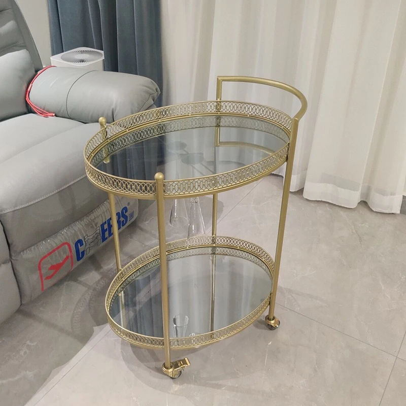 European dining car exhibition hall tea cart household idle coffee table
European dining car exhibition hall tea cart household idle coffee table