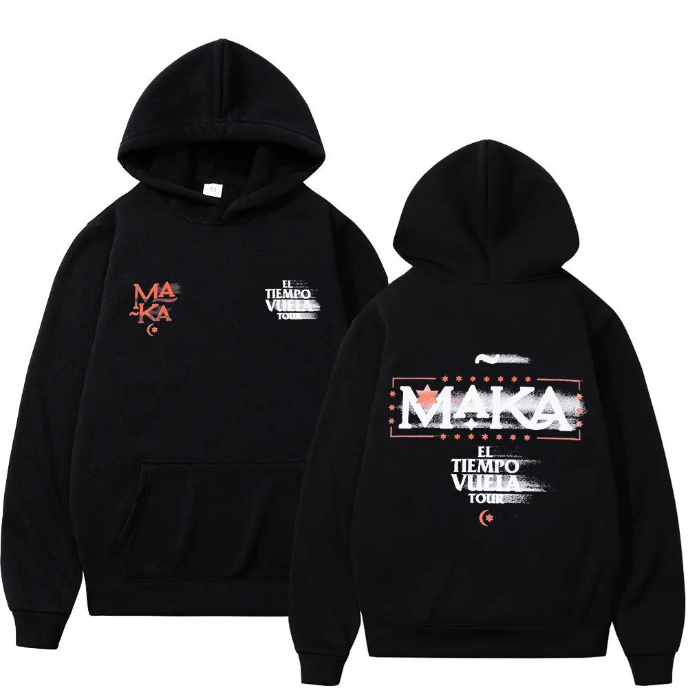 Rapper Maka El Tiempo Vuela 2026 Tour Merch Hoodies Men Women Clothing Fashion Hip Hop Hooded Sweatshirt Casual Oversized Hoodie
Rapper Maka El Tiempo Vuela 2026 Tour Merch Hoodies Men Women Clothing Fashion Hip Hop Hooded Sweatshirt Casual Oversized Hoodie