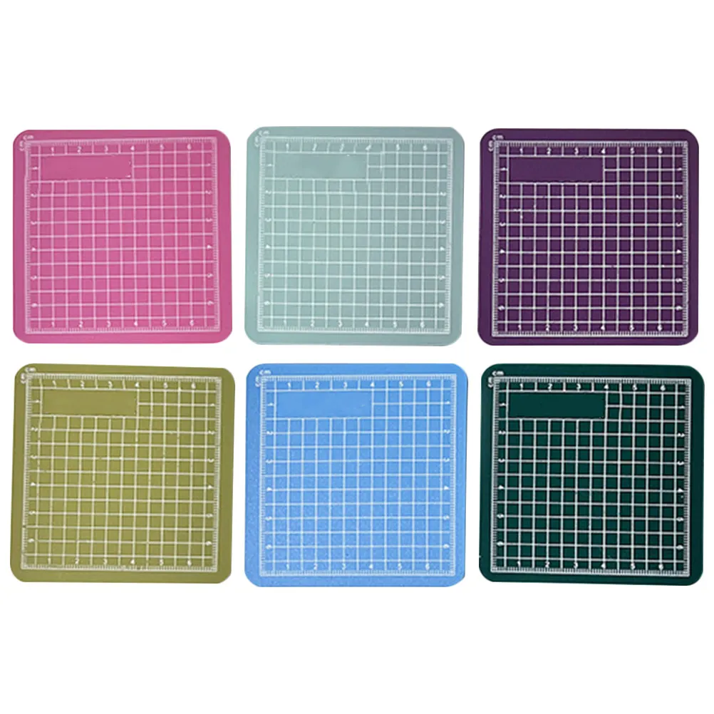 6Pcs Portable Lightweight Mini Cutting Mat PVC Engraving Mat for Crafts Cutting Board Non-Glare Smooth Surface Professional
6Pcs Portable Lightweight Mini Cutting Mat PVC Engraving Mat for Crafts Cutting Board Non-Glare Smooth Surface Professional