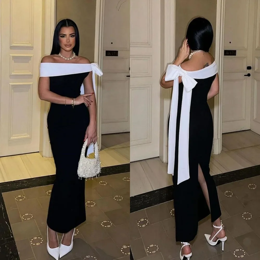 Customized Prom Gown Sparkle Exquisite Evening Jersey Bow Ruched A-line Off-the-shoulder High Quality Occasion Dress Midi Gowns
Customized Prom Gown Sparkle Exquisite Evening Jersey Bow Ruched A-line Off-the-shoulder High Quality Occasion Dress Midi Gowns