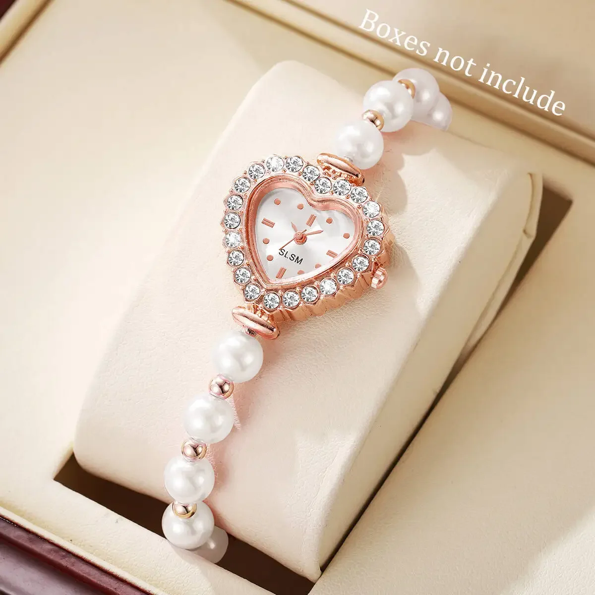 Fashion Heart Dial Women Watches Imitation Pearls Strap Ladies Quartz Watch Reloj Mujer(Without Box)
Fashion Heart Dial Women Watches Imitation Pearls Strap Ladies Quartz Watch Reloj Mujer(Without Box)