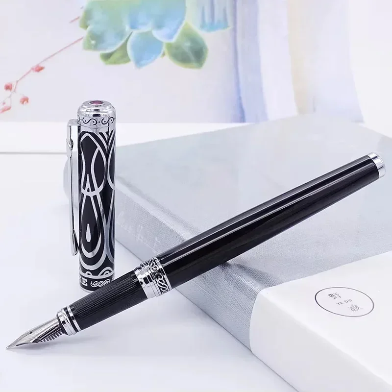 Duke Noble Ruby Fountain Pen Iridium Medium Nib for Writing , Black & Silver Cap Business Office Home School Supplies
Duke Noble Ruby Fountain Pen Iridium Medium Nib for Writing , Black & Silver Cap Business Office Home School Supplies