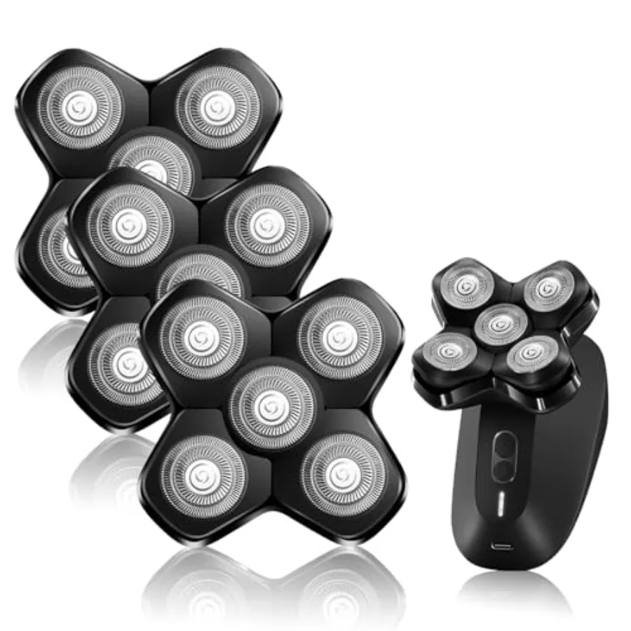 5 Blades Magnetic Head Shaver Replacement Blades Compatible with MANSCAPED The Dome Shaver, Magnetic Attachment for Men's Head
5 Blades Magnetic Head Shaver Replacement Blades Compatible with MANSCAPED The Dome Shaver, Magnetic Attachment for Men's Head