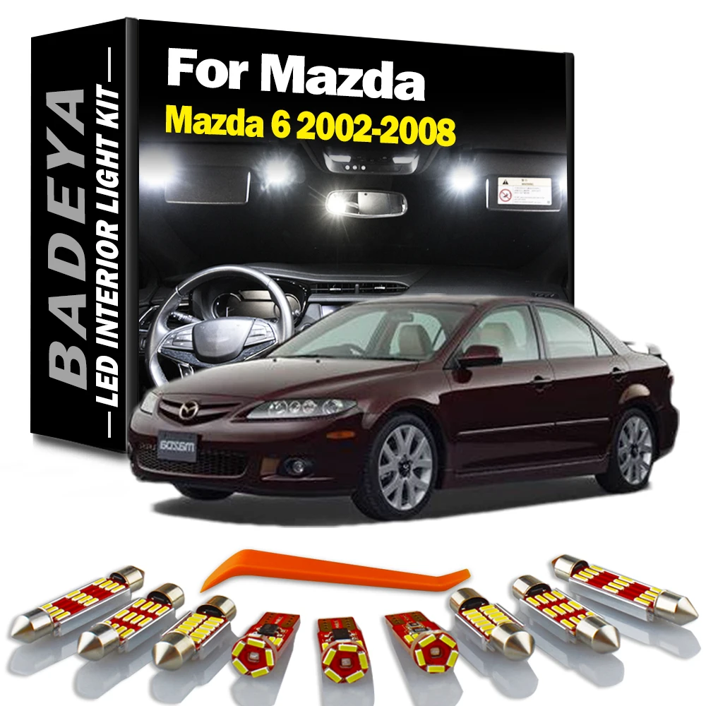 BADEYA 12Pcs LED Bulb Interior Map Trunk Plate Light Kit Signal Lamp For Mazda 6 Mazda6 GG GY 2002 2003 2004 2005 2006 2007 2008
BADEYA 12Pcs LED Bulb Interior Map Trunk Plate Light Kit Signal Lamp For Mazda 6 Mazda6 GG GY 2002 2003 2004 2005 2006 2007 2008