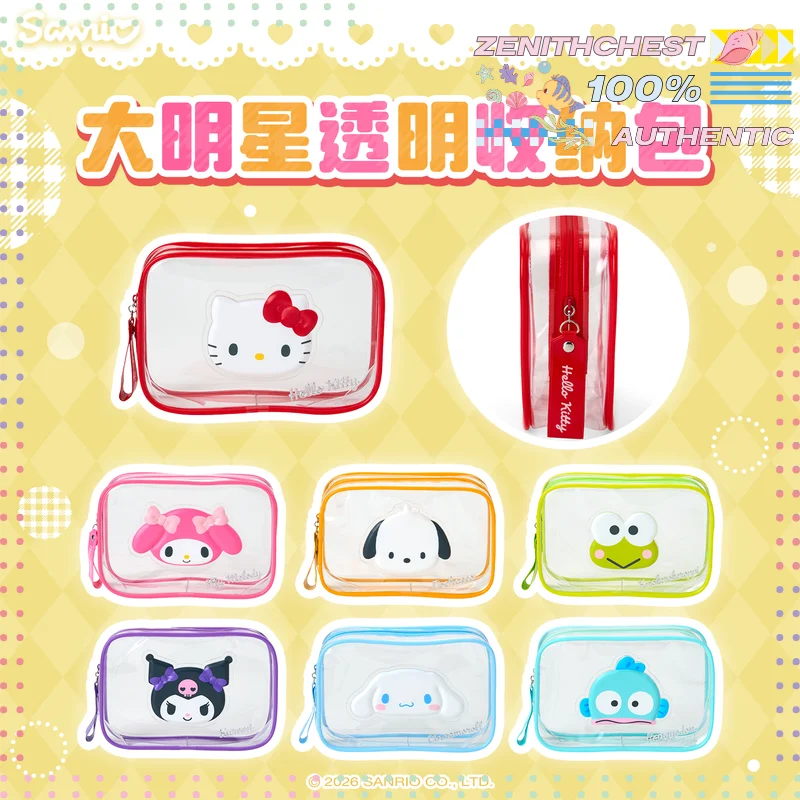 Sanrio Hello Kitty My Melody Kuromi Clear Wash Bag Cosmetic Case Portable Storage Organizer Practical Holiday Gift Item
Sanrio Hello Kitty My Melody Kuromi Clear Wash Bag Cosmetic Case Portable Storage Organizer Practical Holiday Gift Item