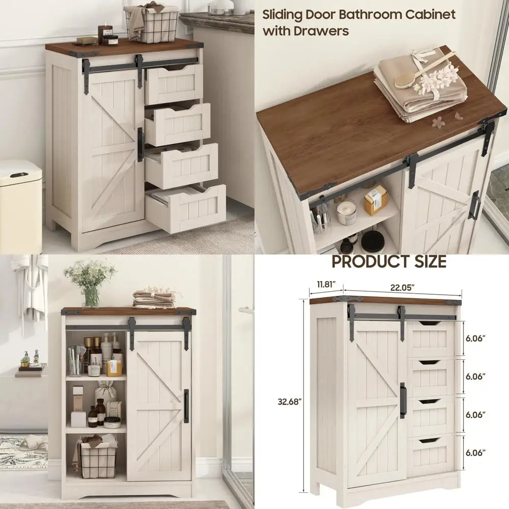 Шкаф для хранения в деревенском стиле в фермерском доме, органайзер для ванной комнаты с 4 ящиками и раздвижной дверью, напольное решение для хранения на кухне
Шкаф для хранения в деревенском стиле в фермерском доме, органайзер для ванной комнаты с 4 ящиками и раздвижной дверью, напольное решение для хранения на кухне