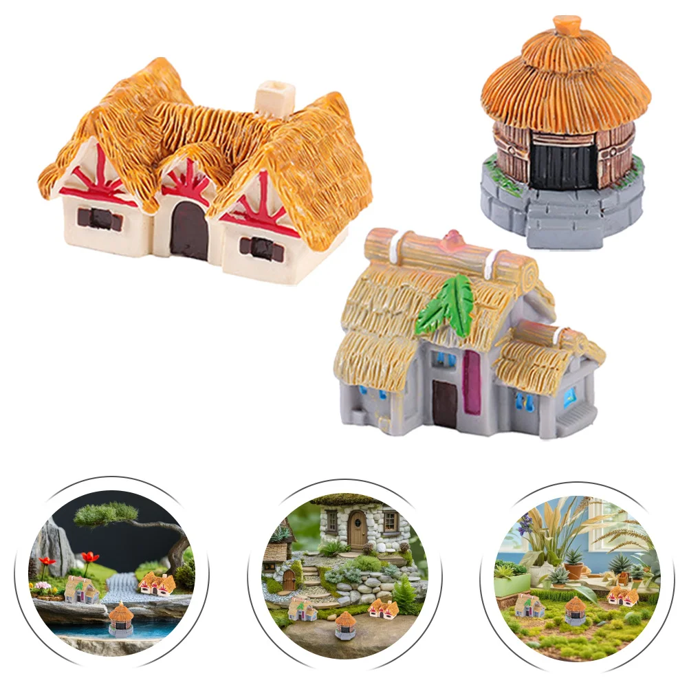 3pcs Miniature Resin House Decor Small Houses For Decoration - Desktop Garden Accessories Mini Home Ornament
3pcs Miniature Resin House Decor Small Houses For Decoration - Desktop Garden Accessories Mini Home Ornament