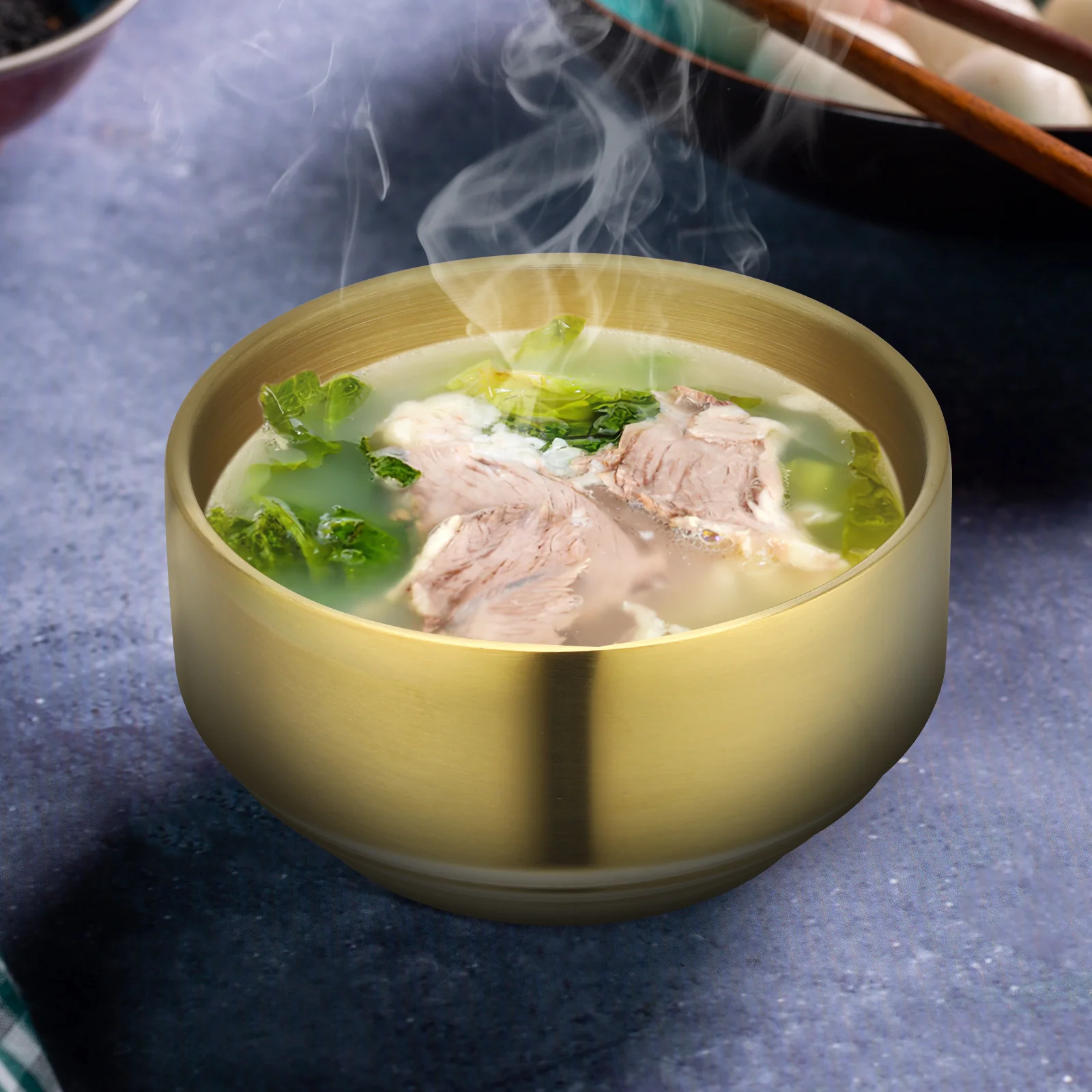 2 Pcs Stainless Steel Anti-scalding Bowl Mixing Soup Condiment Dish Noodle Golden Heat-resistant Bowel Child
2 Pcs Stainless Steel Anti-scalding Bowl Mixing Soup Condiment Dish Noodle Golden Heat-resistant Bowel Child