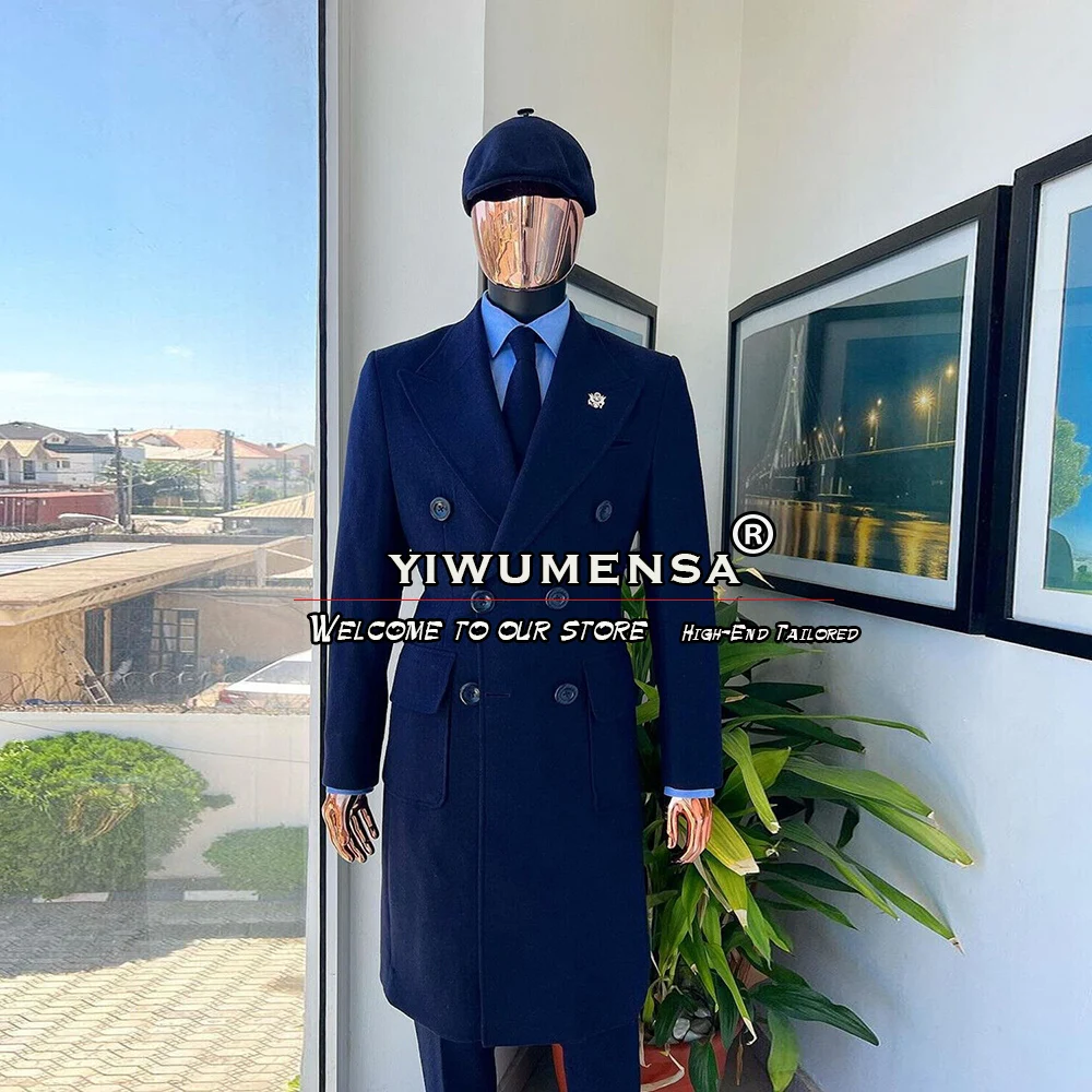 Military Men's Suits Jacket Navy Blue Daily Coat Long Double Breasted Blazer Set Tweed Wool Blend Man Overcoat Tailore Made
Military Men's Suits Jacket Navy Blue Daily Coat Long Double Breasted Blazer Set Tweed Wool Blend Man Overcoat Tailore Made