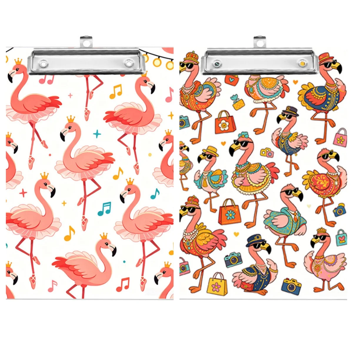 1pc A4 Flamingo themed pattern writing board clip double-sided printing suitable for note sheet files and drawing sizes
1pc A4 Flamingo themed pattern writing board clip double-sided printing suitable for note sheet files and drawing sizes