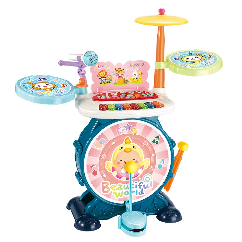 Children's Fun Puzzle Three-in-one Combination Pedal Jazz Drum Baby Early Education Electric Light Music Musical Instrument Toys
Children's Fun Puzzle Three-in-one Combination Pedal Jazz Drum Baby Early Education Electric Light Music Musical Instrument Toys