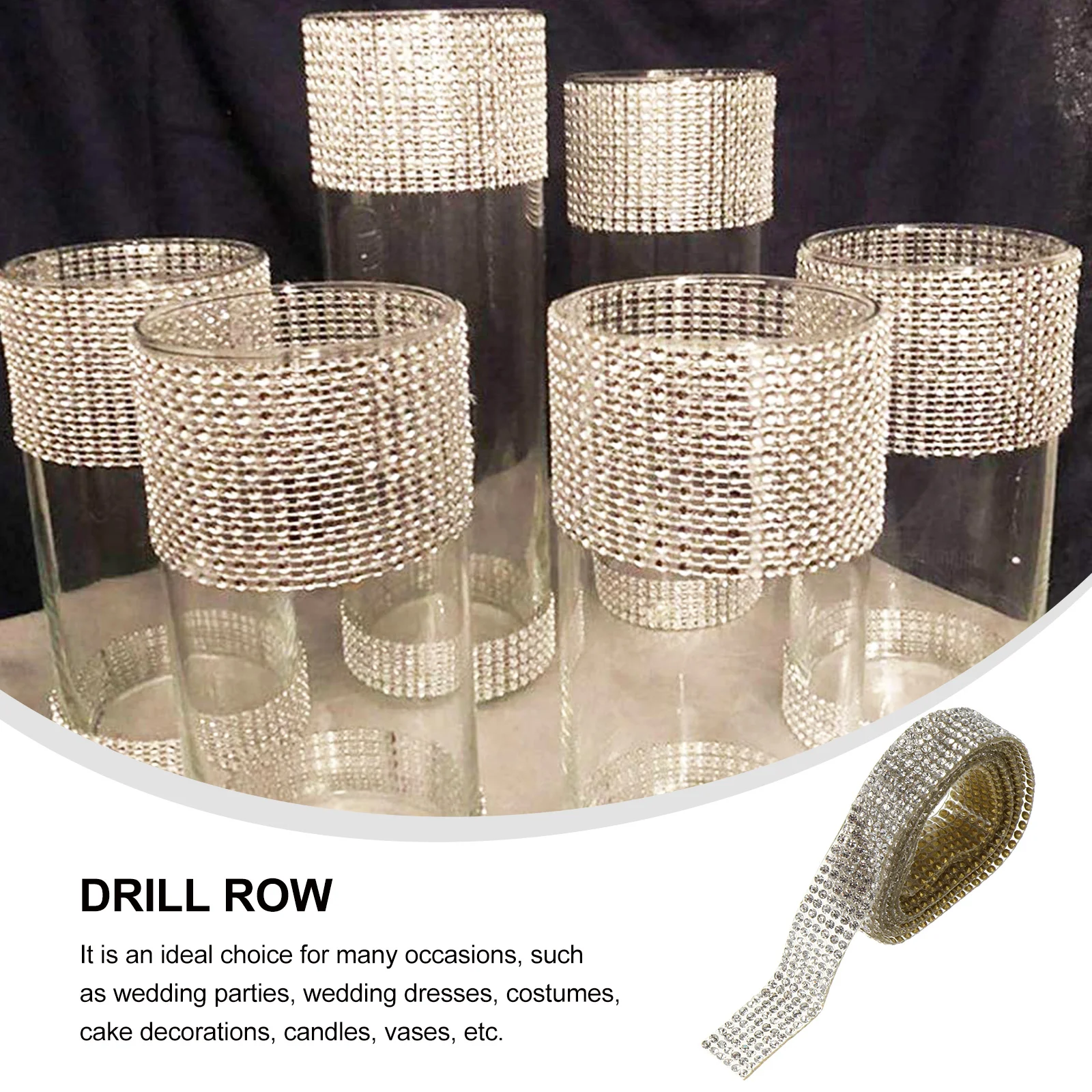 Hot Glue Sticker Strips Bling Ribbon Adhesive Dress Embellishments Banding White Trim Sparkle Mesh Diy Diamond Mesh
Hot Glue Sticker Strips Bling Ribbon Adhesive Dress Embellishments Banding White Trim Sparkle Mesh Diy Diamond Mesh