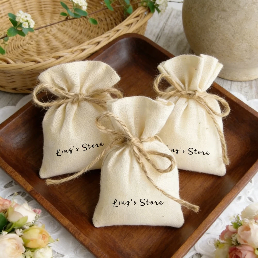 100Pcs Personalized Logo Jewelry Muslin Bag Linen Cotton Canvas Wedding Favors Gift Packaging Candy Earrings Bracelet Organizer
100Pcs Personalized Logo Jewelry Muslin Bag Linen Cotton Canvas Wedding Favors Gift Packaging Candy Earrings Bracelet Organizer