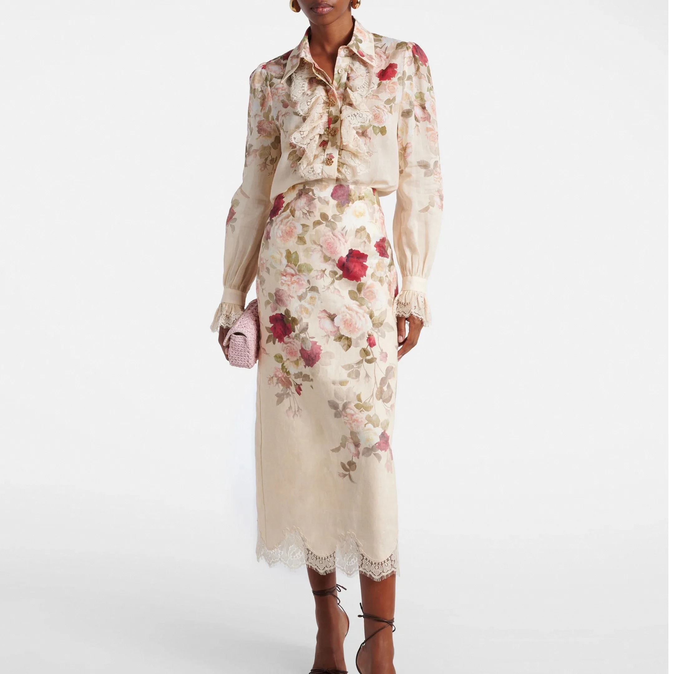 Autumn 2025 New Sle Slim Fit Linen Print Midi Skirt Long Sve Turn Collar irt Set Ele Faion Women's Clothing
Autumn 2025 New Sle Slim Fit Linen Print Midi Skirt Long Sve Turn Collar irt Set Ele Faion Women's Clothing