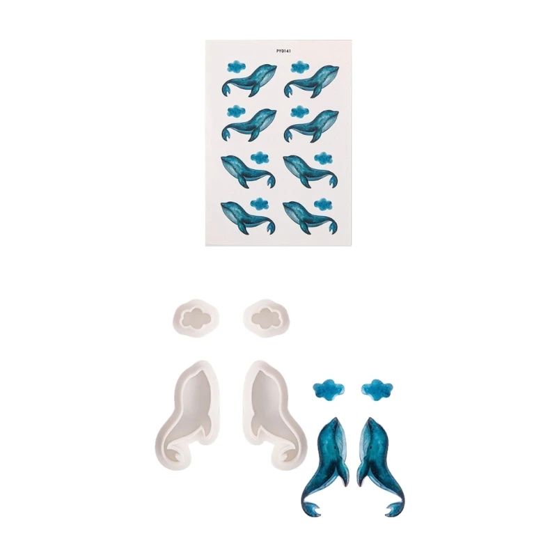 Whale Shaped Soft Pottery Molds/Decals for Unique Handmade Jewelry Earrings Kits
Whale Shaped Soft Pottery Molds/Decals for Unique Handmade Jewelry Earrings Kits