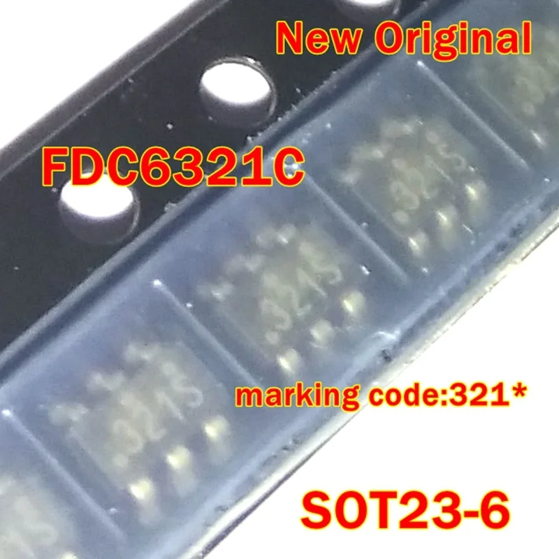 1Pcs to 100Pcs Fdc6321C Sot23-6 New Original Marking Code:321* Dual N & P Channel, Digital Fet
1Pcs to 100Pcs Fdc6321C Sot23-6 New Original Marking Code:321* Dual N & P Channel, Digital Fet