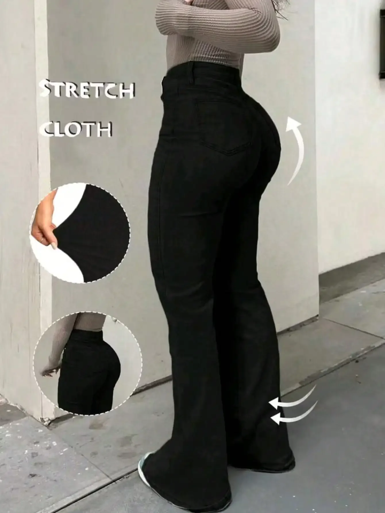 High-Waisted Stretch Flare Jeans for Women, Butt-Lifting Tummy Control Denim Pants
High-Waisted Stretch Flare Jeans for Women, Butt-Lifting Tummy Control Denim Pants