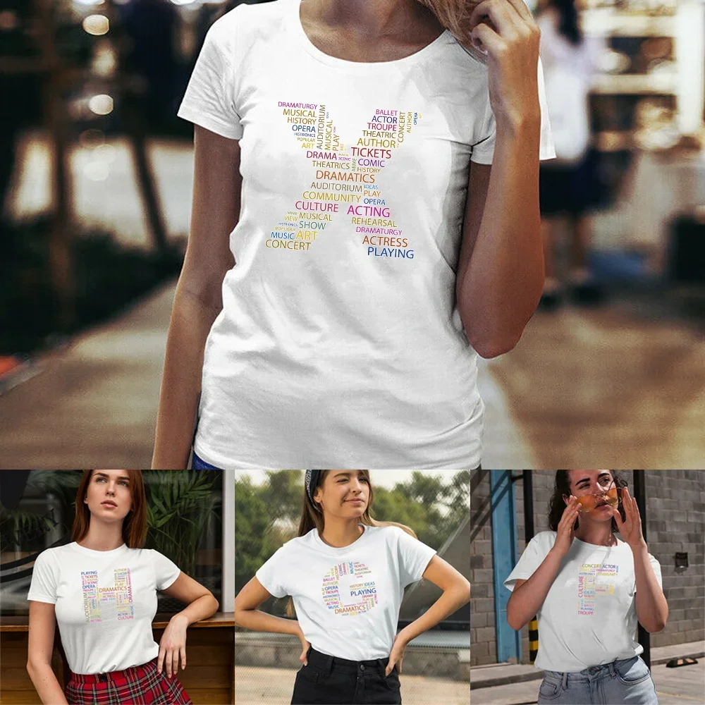 Text Letter Print Short Sleeve Summer T-Shirt Casual Clothes Street T shirt for women Hip Hop Harajuku O-Neck Tops Commuter Tees
Text Letter Print Short Sleeve Summer T-Shirt Casual Clothes Street T shirt for women Hip Hop Harajuku O-Neck Tops Commuter Tees